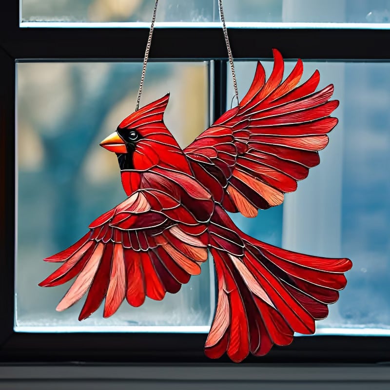 Brehn | Flügel-Cardinal-Weihnachtsornamente