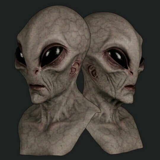 Alienmaske | Realistische Halloween-Kostümaccessoires
