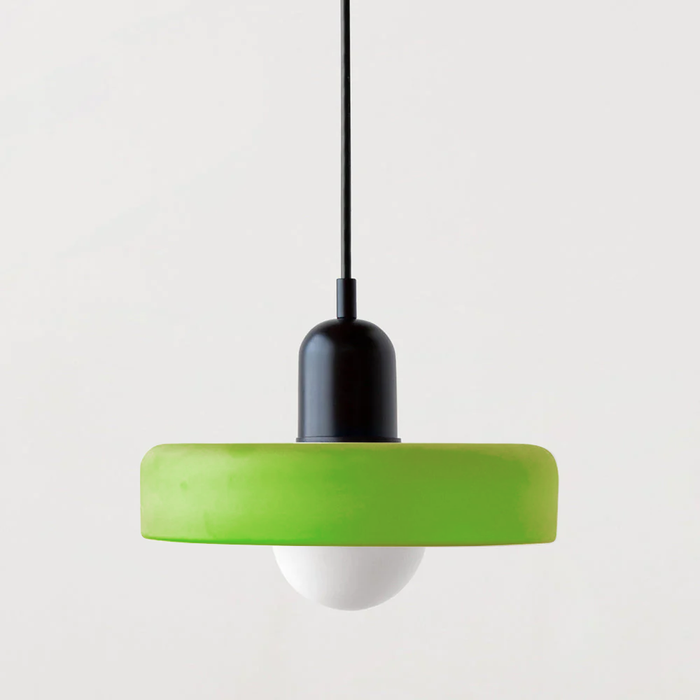 Farbenfrohe Bauhaus-Style Pendelleuchte - StiloGlas | Brehn