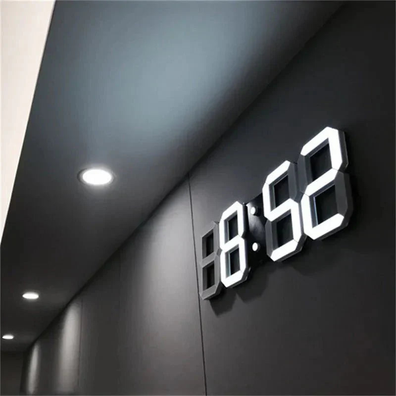 GlowLuxe - Stilvolle 3D LED Wand Uhr | Brehn