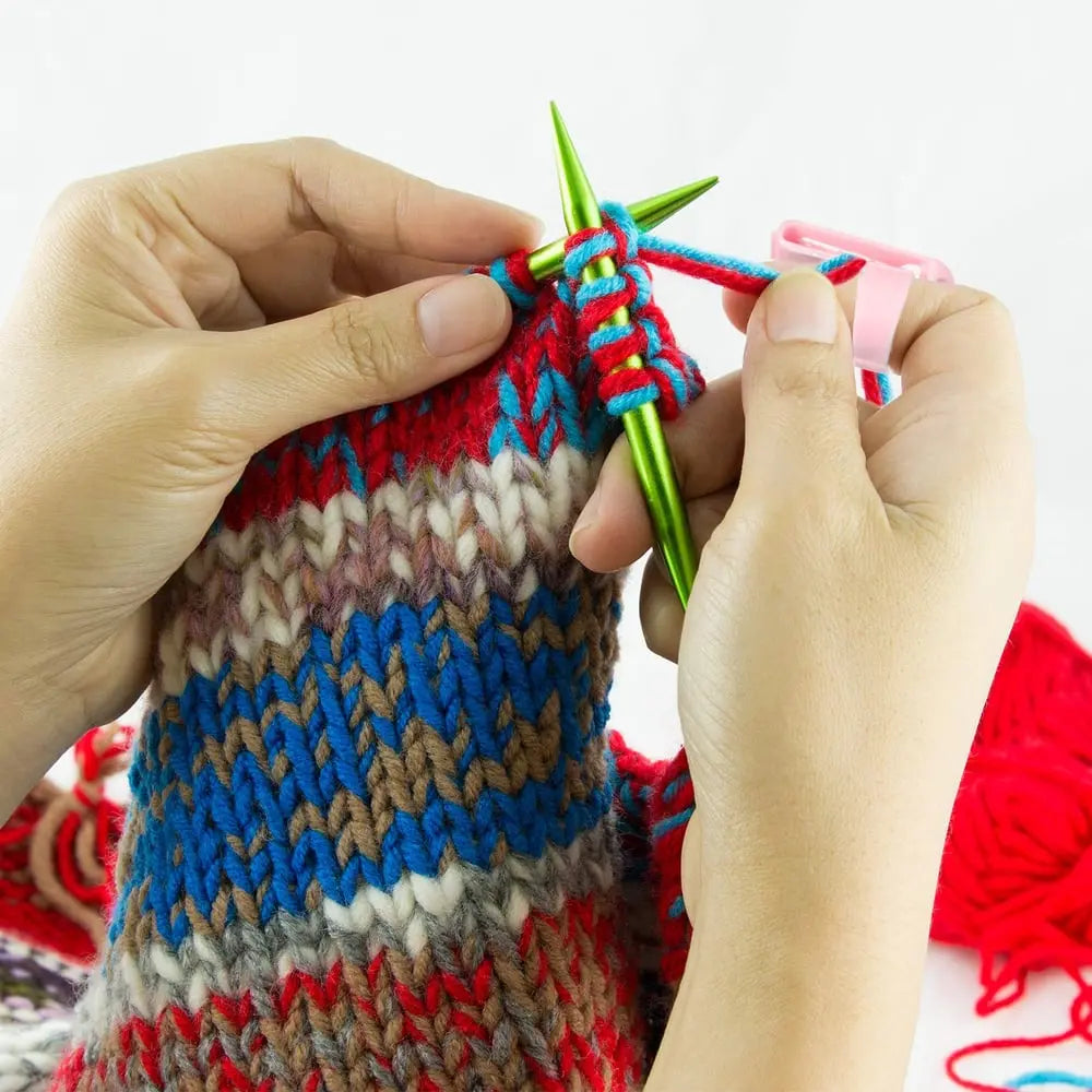 5-teiliger Satz Garn Führungsring – für komfortables und schnelles Stricken & Häkeln!