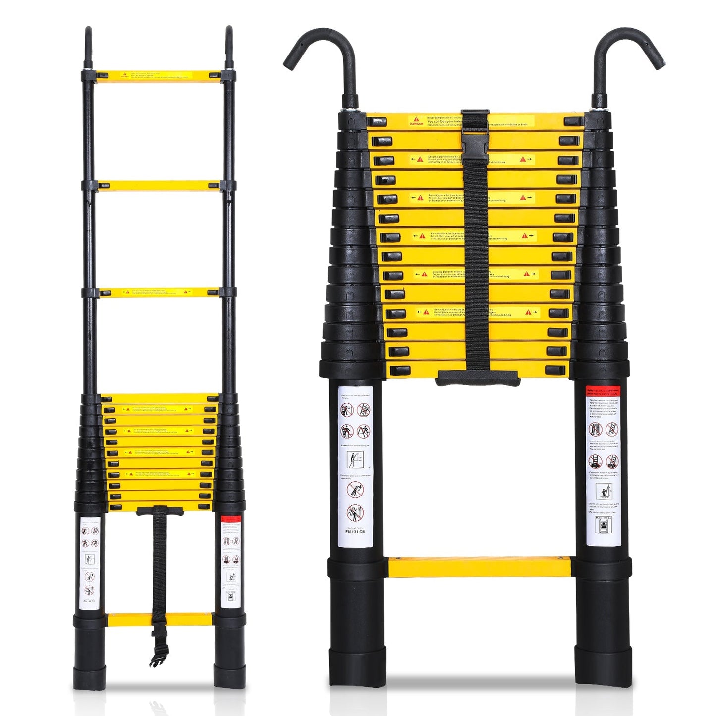 Teleskopleiter Aluminium mit Abnehmbarem Haken | Brehn