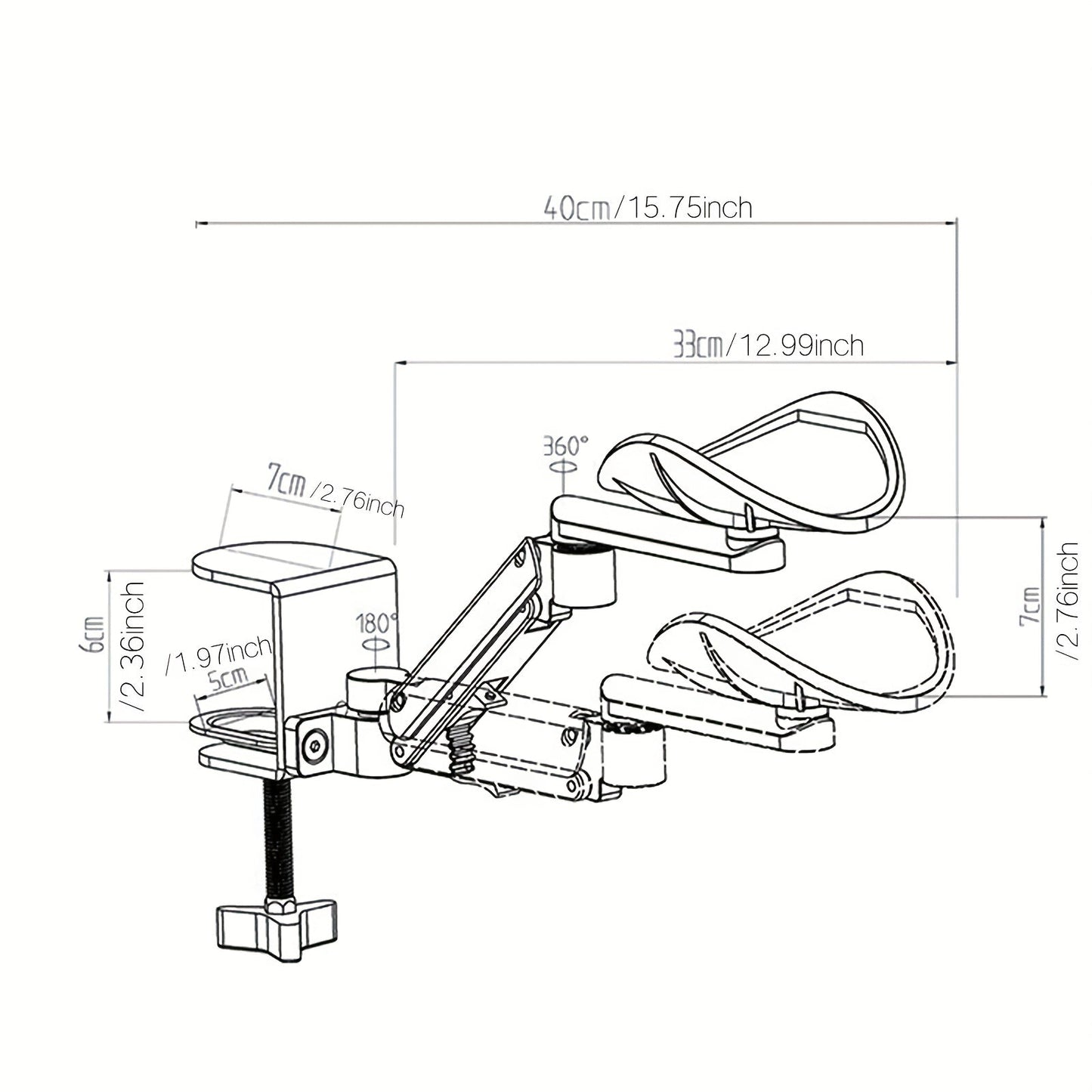 Ergonomische Armstütze für Schreibtisch | Brehn