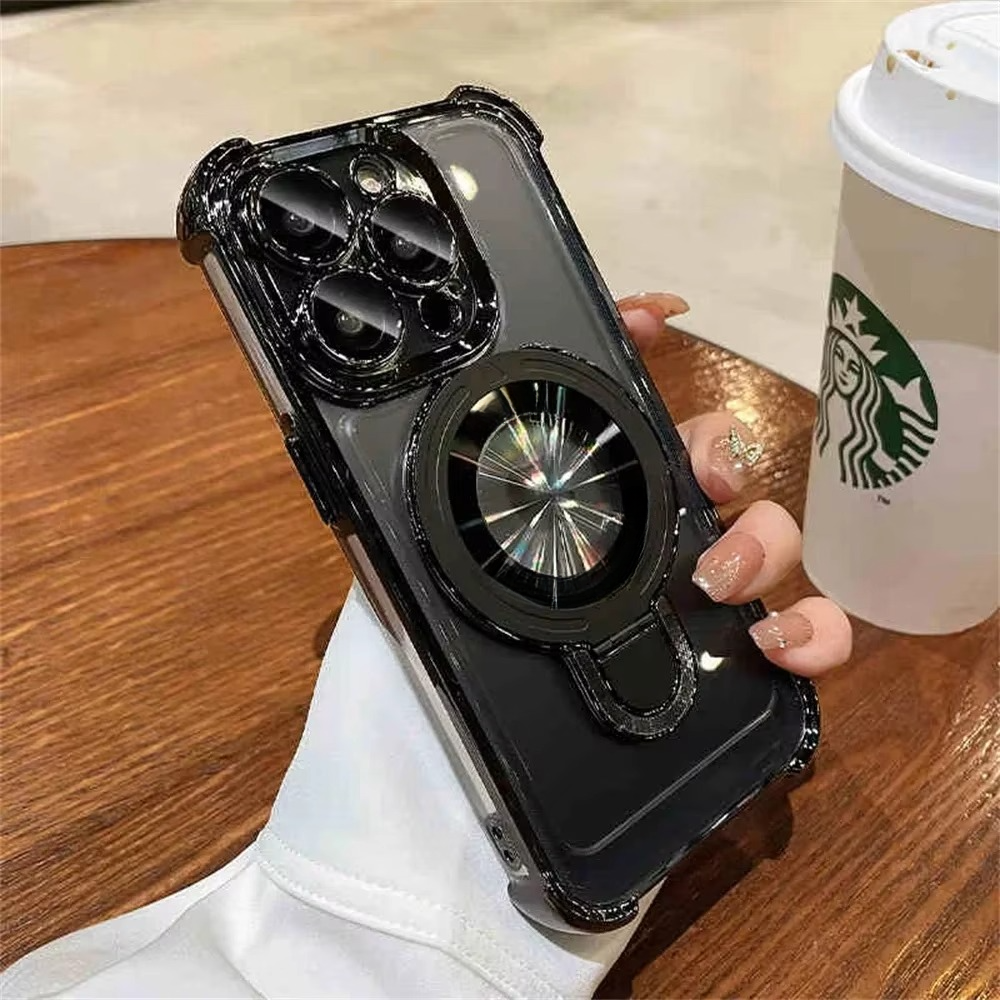 Hochwertige magnetische iPhone-Hülle mit MagSafe-Ständer und Stoßschutz