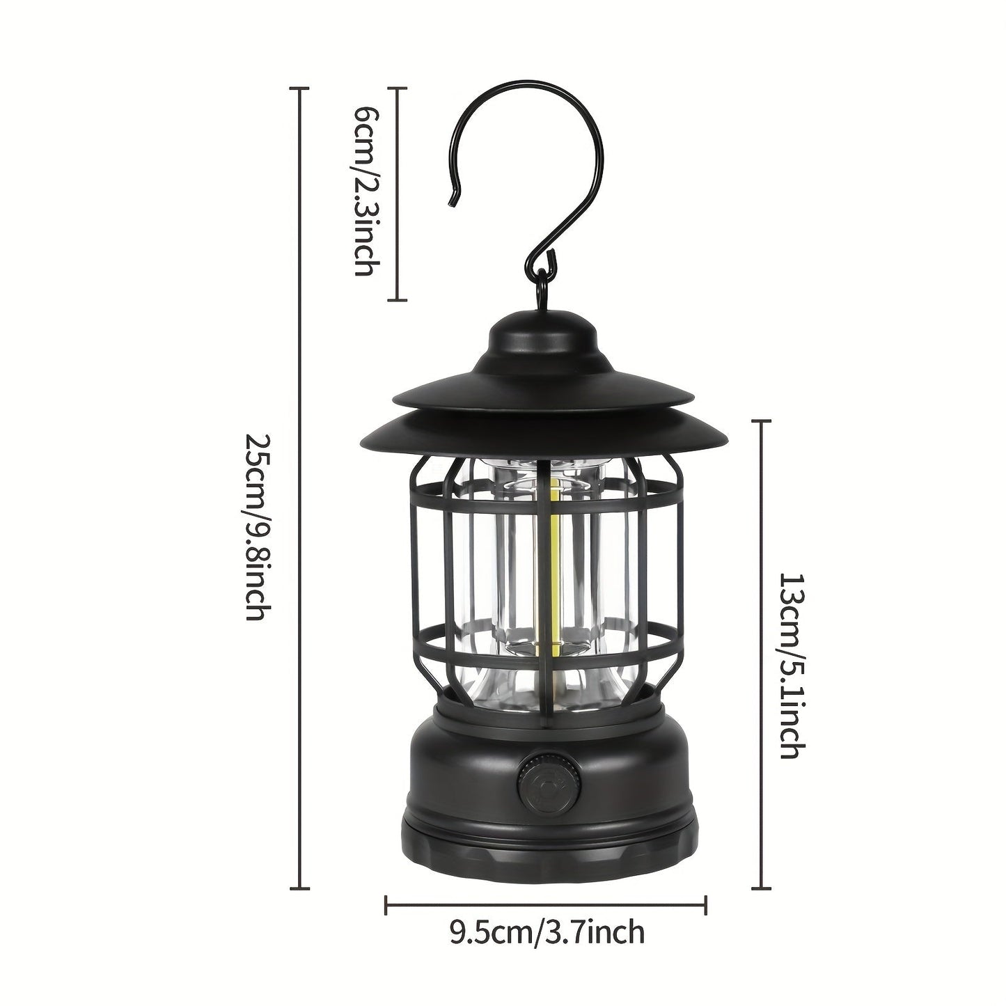 RetroGlow Lampe – Dimmbares Aufladbares LED Außenbeleuchtung | Brehn