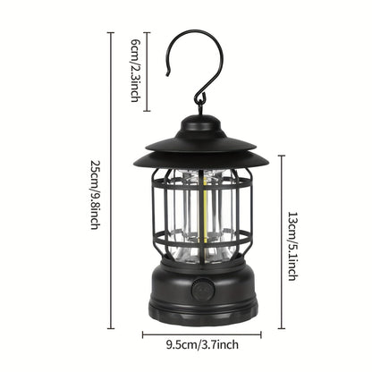 RetroGlow Lampe – Dimmbares Aufladbares LED Außenbeleuchtung | Brehn