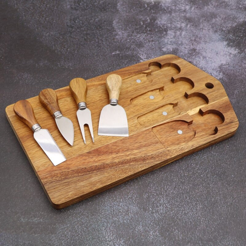 5pcs Käsetools Sets Käseplatten Schneider Messer Käsebrett Set | Brehn