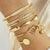 Brehn | 5 Stück Twist Bangle Armband Stapel