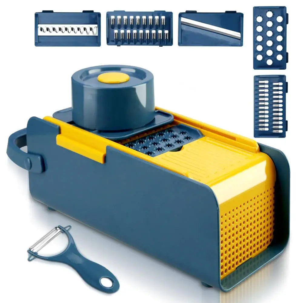 6-in-1 Multifunktionaler Gemüseschneider Set Küchen Zubehör Werkzeug | Brehn