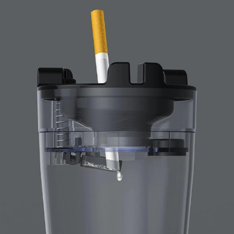 Brehn | Rauchfreier Auto-Aschenbecher mit Ein-Touch-Wasserlöscher