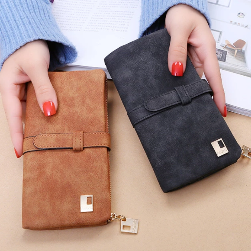 Lange doppelte Klappbrieftasche für Frauen | Brehn