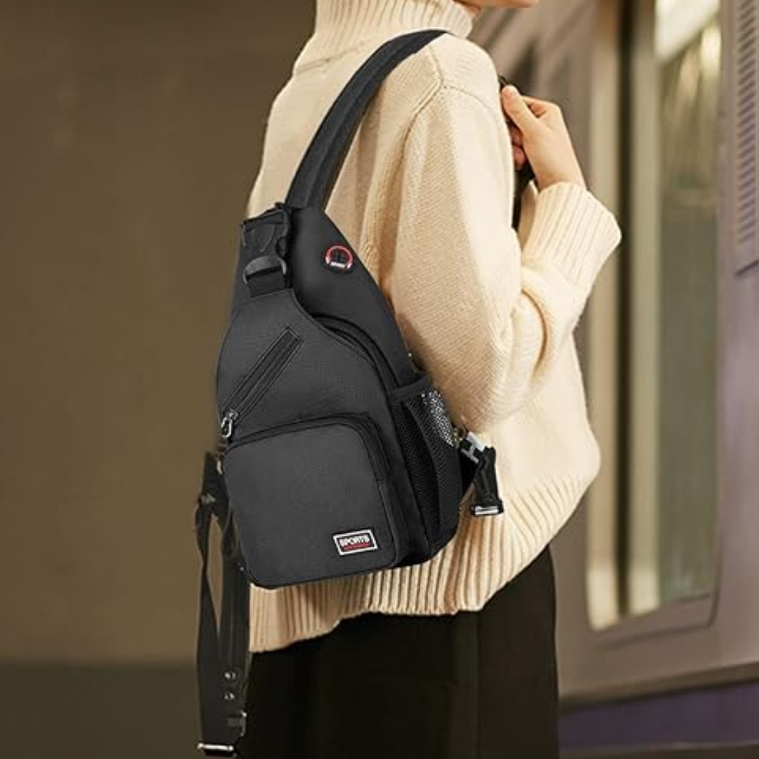Brehn | Damen Umhängetasche - Canvas Outdoor Schultertasche mit mehreren Trageoptionen