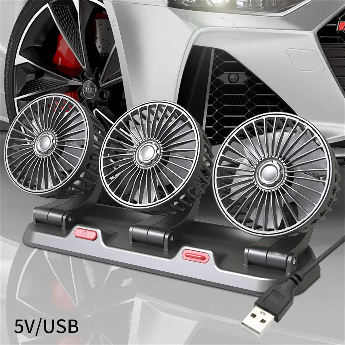 Verstellbarer 3-Kopf Elektroventilator | Brehn