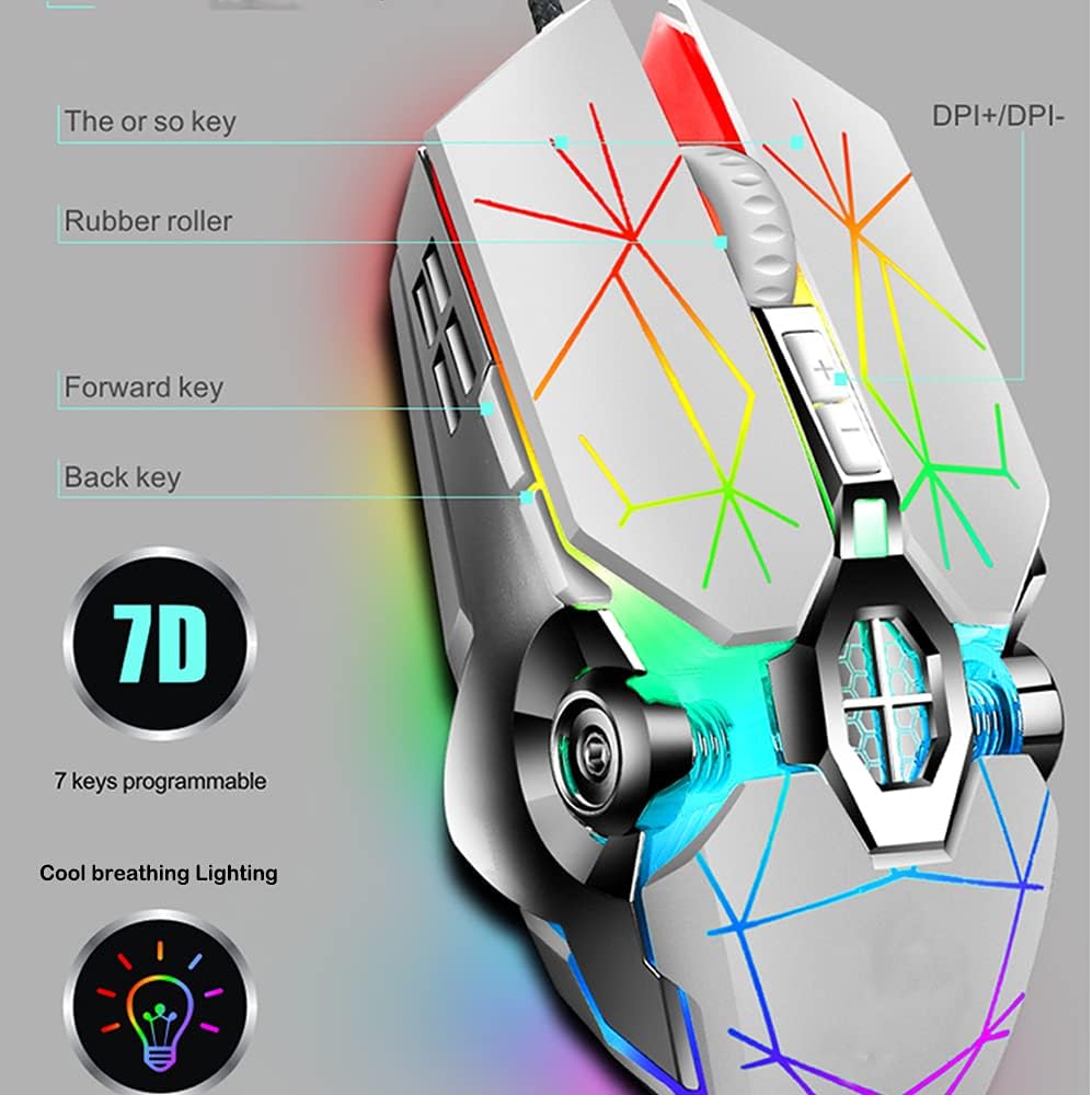 Mechanische Gaming-Tastatur mit 87 Tasten, RGB-Hintergrundbeleuchtung und blauen Schaltern