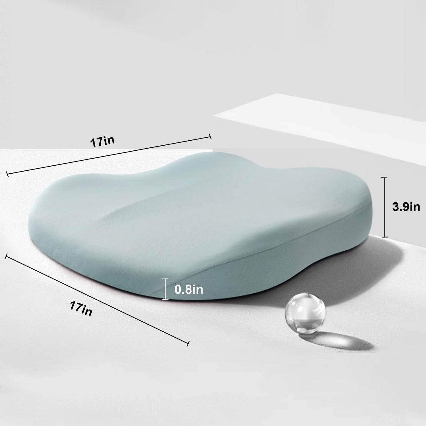 ZitComfort Ergonomisches Sitzkissen für Auto & Büro – Bessere Sitzhöhe und Haltung | Brehn