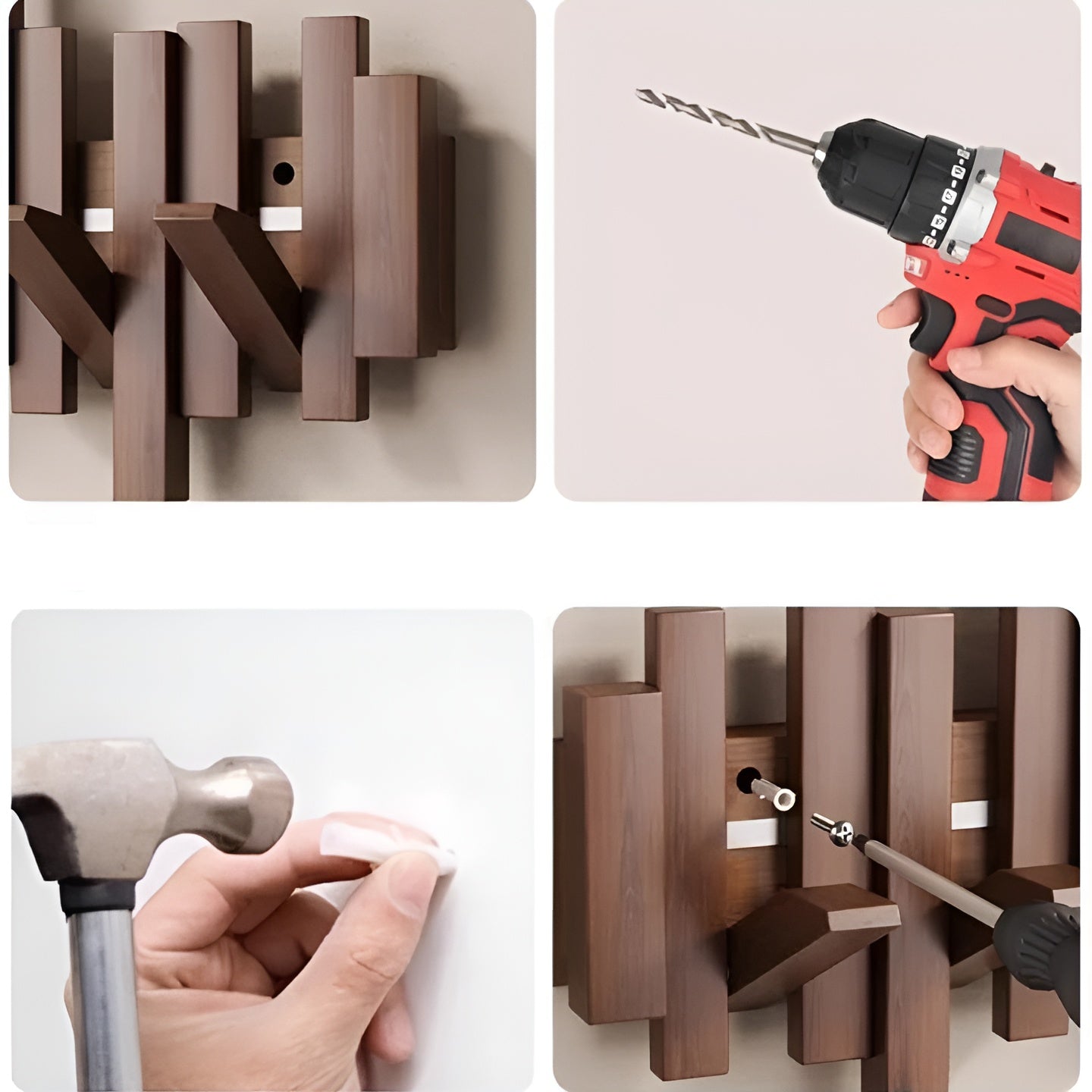 Stilvoller Holzkleiderschrank – FlexiBrehn Magnethaken für mehr Ordnung | Ideal fürs Schlafzimmer