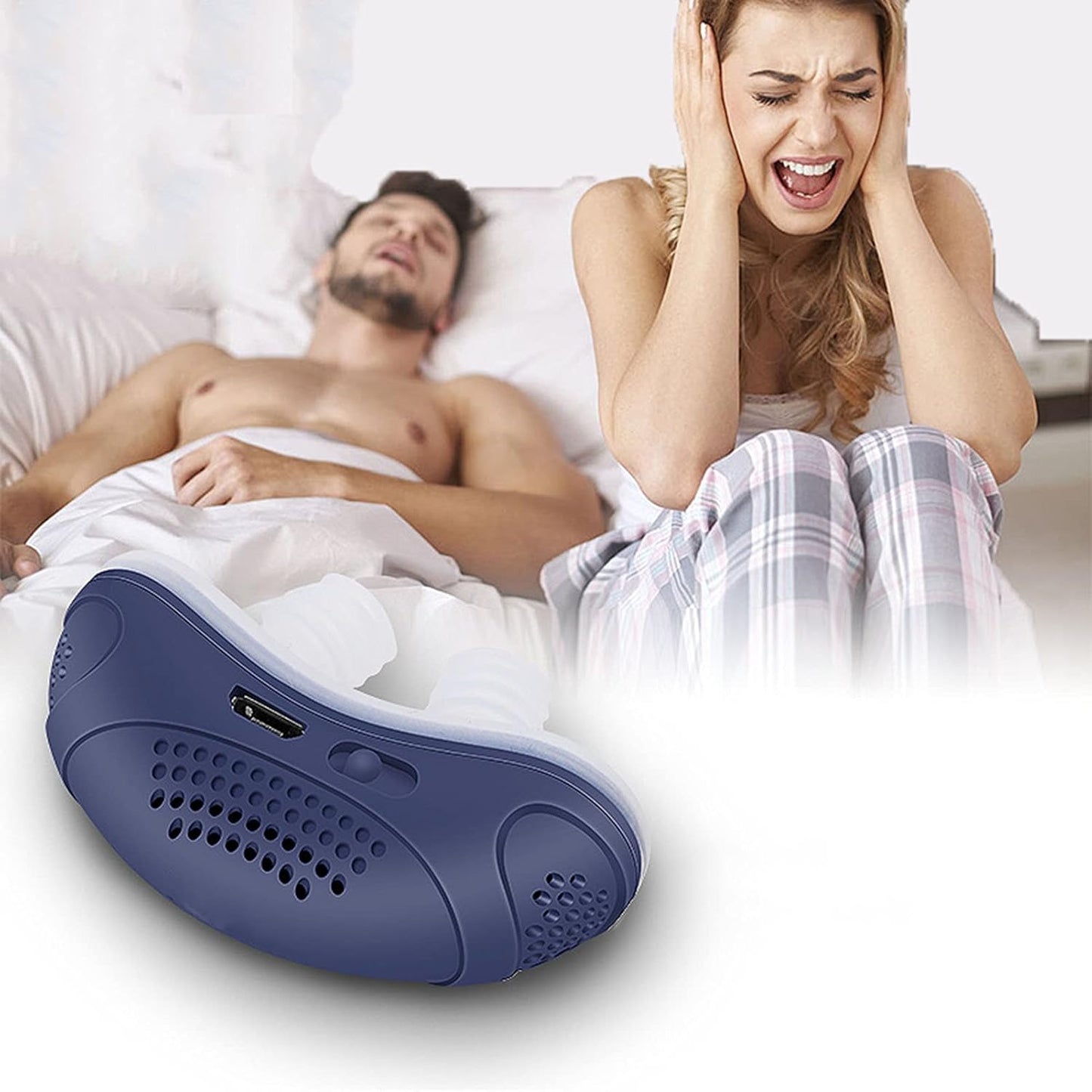 Schlaflos, maskenlos, Micro-CPAP Anti-Schnarch