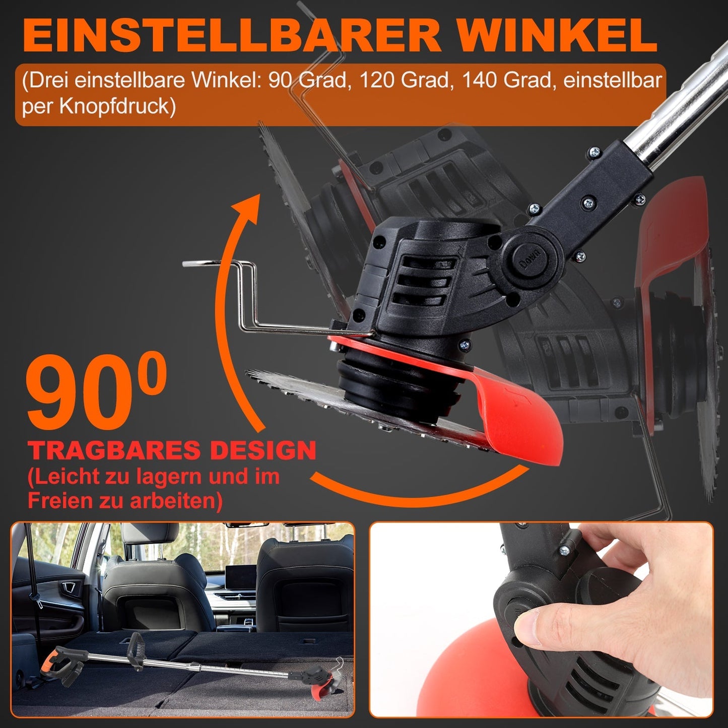 Akku Rasentrimmer 21V 8000 U/min | Brehn