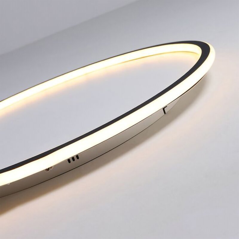 LunaNova – Moderne LED-Deckenleuchte aus Metall/Acryl für Wohn- und Schlafzimmer, ack/Weißes Design