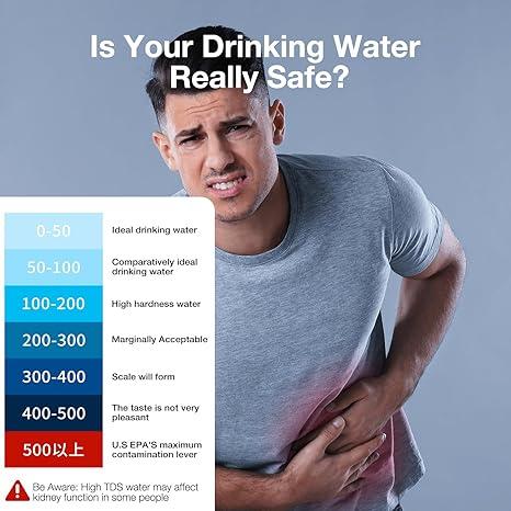 TDS-Messgerät 3-in-1 Digitaler Wasserqualitätstester | Brehn