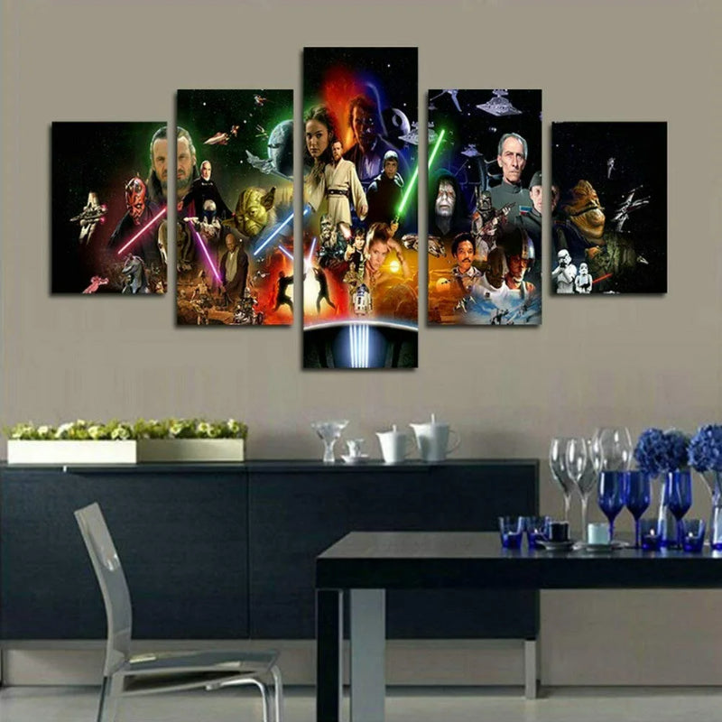 Set mit 5 Stormtrooper-Wandbildern