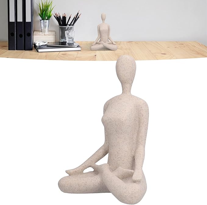 ZenJoy Frau in Yoga Figur – Moderne Innenraumdekoration aus Harz | Brehn