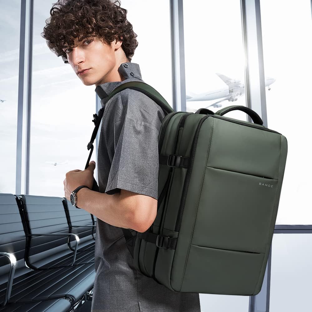 Erweiterbarer 26–45L wasserdichter Reisen-Rucksack mit Laptop-Fach & Duffle-Trage | Brehn