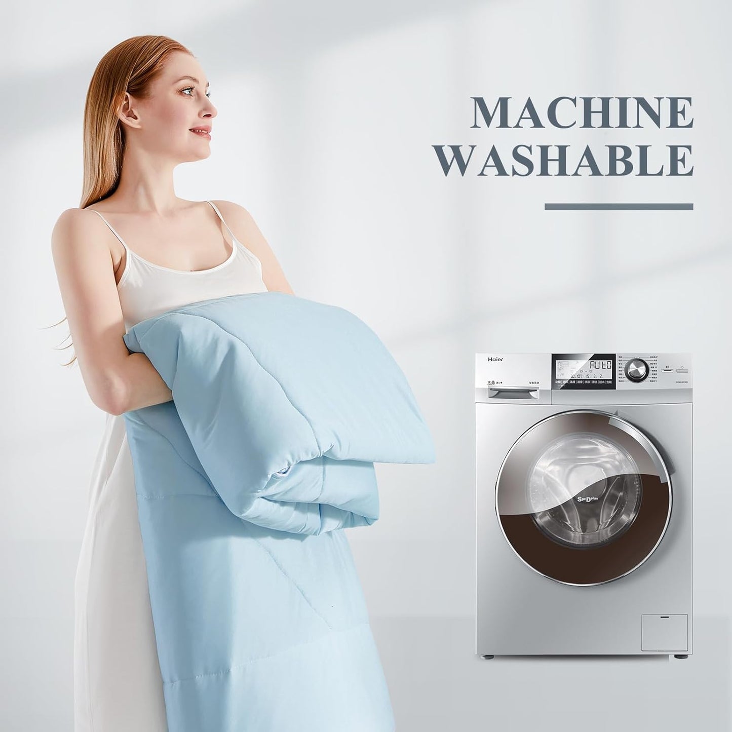 Ultra Soft Cloudy 3D Kühlkomforter Extreme Q Max 0.5-Blau & Grau | Brehn