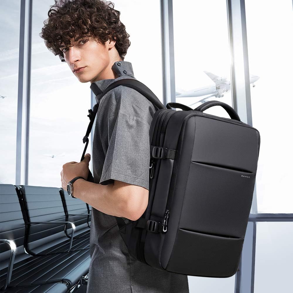 Erweiterbarer 26–45L wasserdichter Reisen-Rucksack mit Laptop-Fach & Duffle-Trage | Brehn