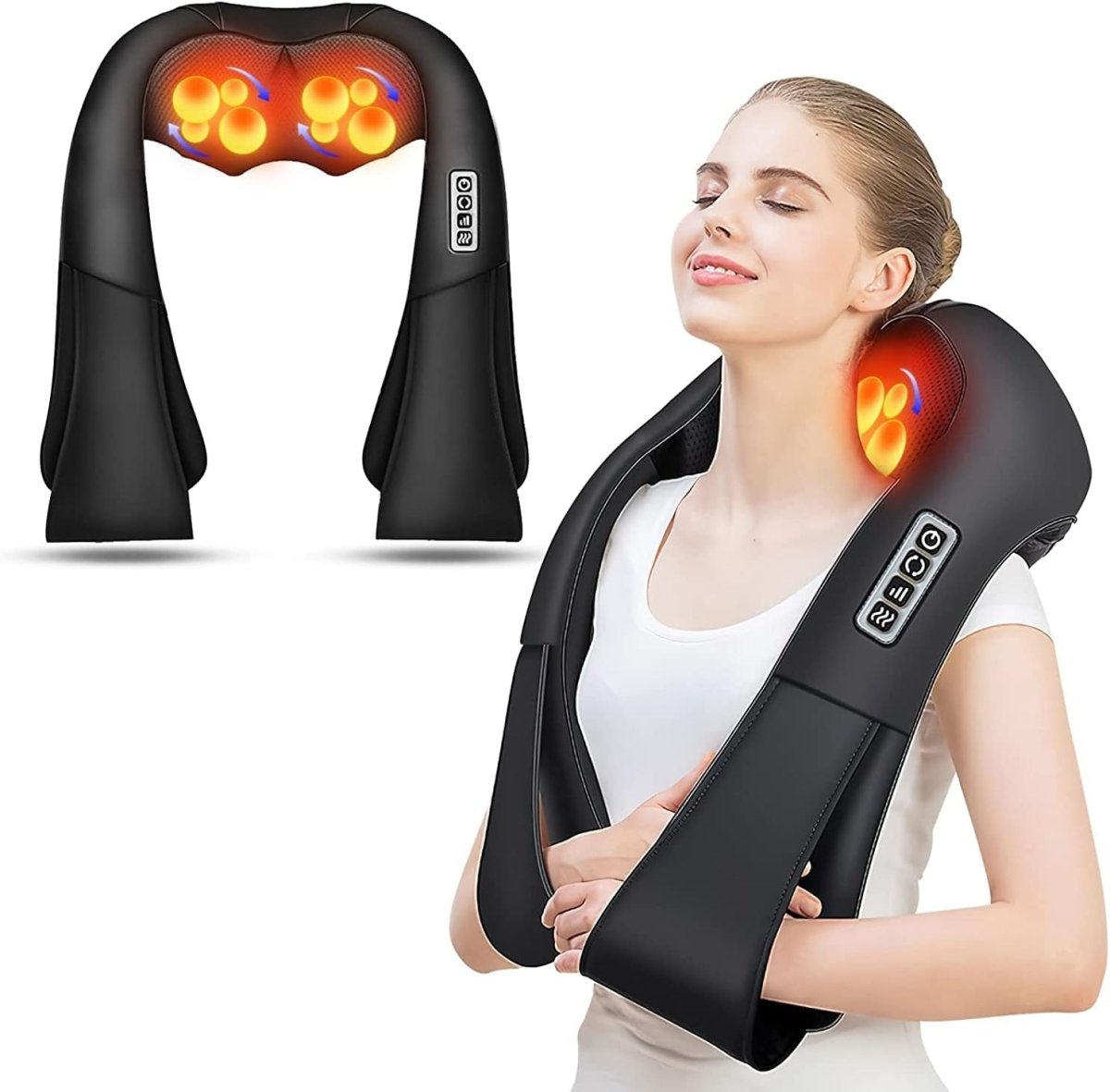 Brehn | Shiatsu-Massagekissen mit Infrarot - FlowRelief