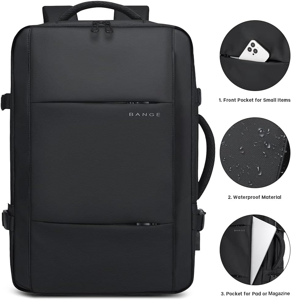 Erweiterbarer 26–45L wasserdichter Reisen-Rucksack mit Laptop-Fach & Duffle-Trage | Brehn