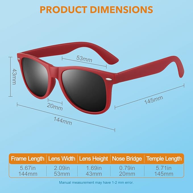 Klassische 80er Retro Polarisierte Sonnenbrille - Jamie | Brehn