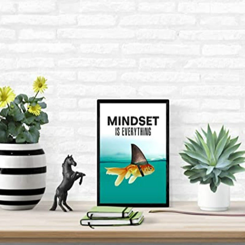 Mindset ist alles - Motivational Wandkunst Poster