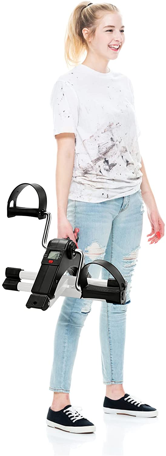 Mini-Heimtrainer Fitness Fahrrad Beintrainer mit LCD-Display | Brehn
