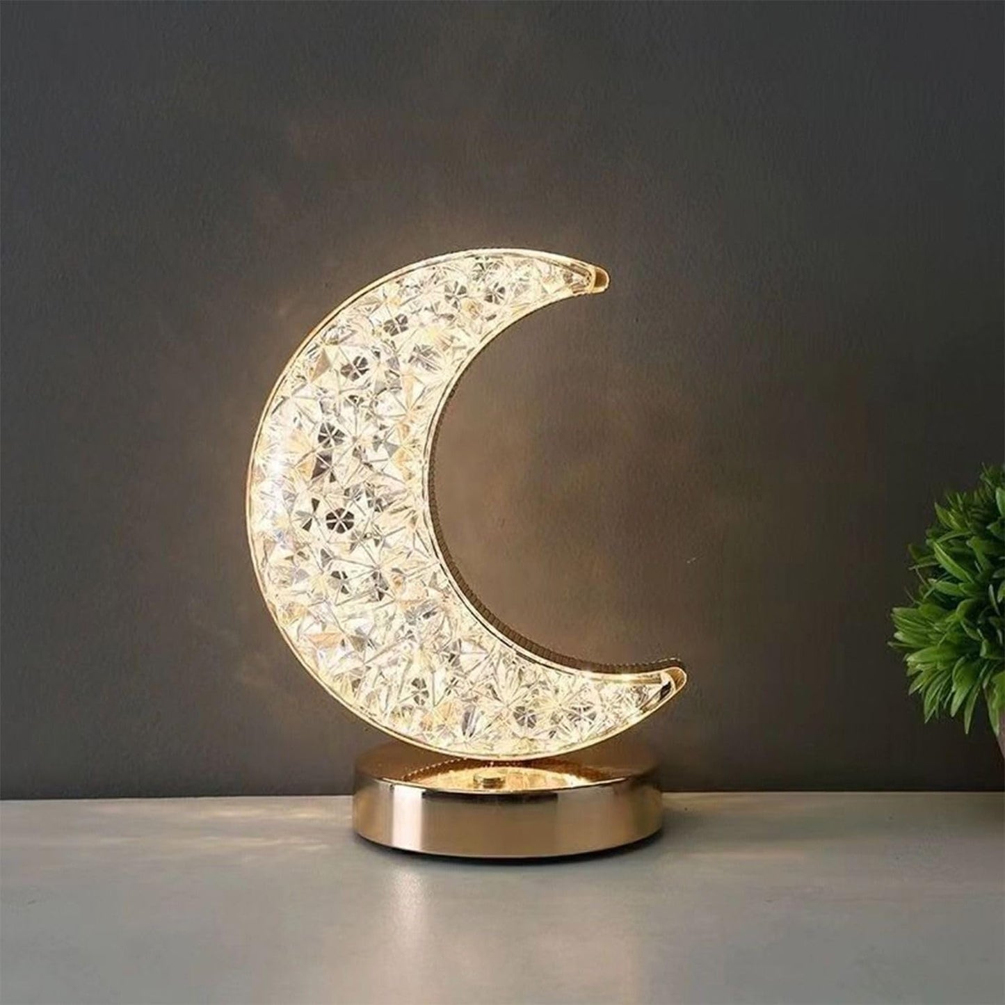 Halbmond Kristall Lampe | Brehn