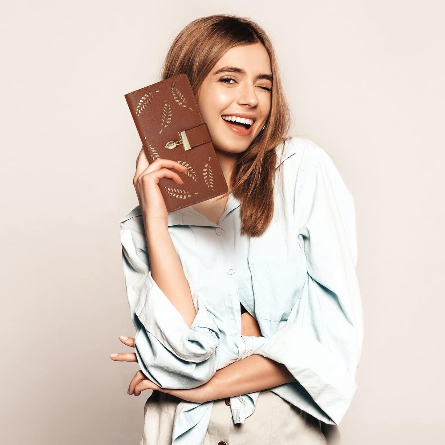 Stylische Lederbörse für Frauen Brehn