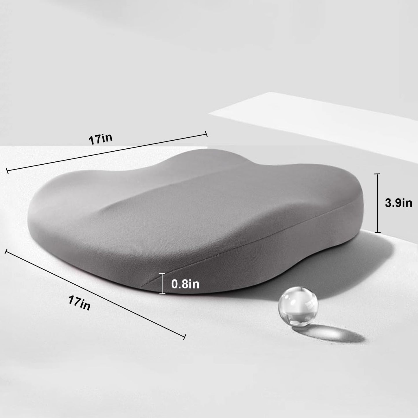 Autositzkissen RaiseSit – Ergonomisches Sitzerhöhungskissen mit Memory-Schaum