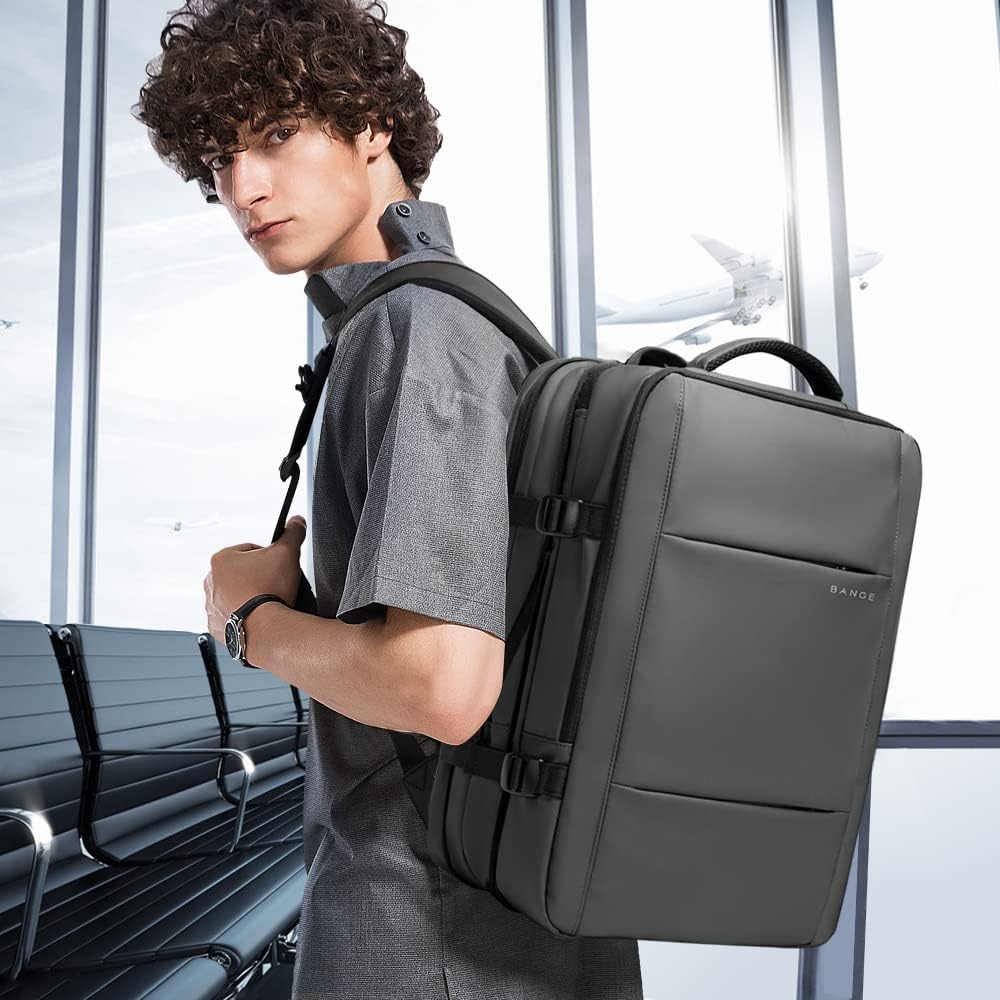 Erweiterbarer 26–45L wasserdichter Reisen-Rucksack mit Laptop-Fach & Duffle-Trage | Brehn