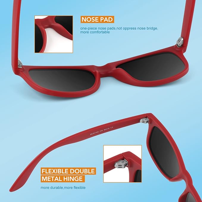 Klassische 80er Retro Polarisierte Sonnenbrille - Jamie | Brehn
