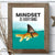 Mindset ist alles - Motivational Wandkunst Poster