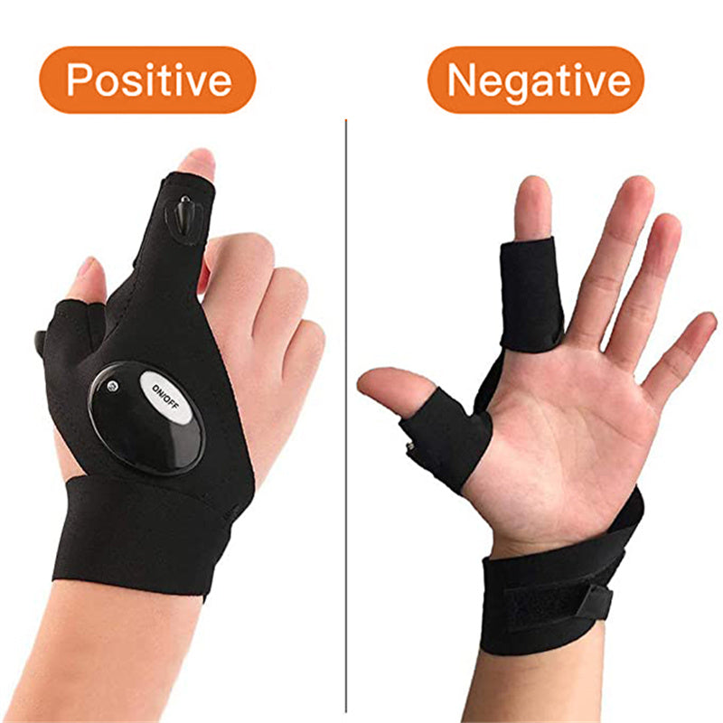 Bequeme LED-Handschuhe mit wasserdichten Lichtern | Brehn