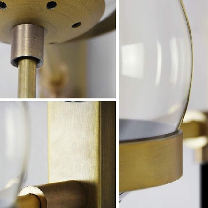 Chic Design Wand Nachttischlampe Wandleuchte mit Glasballschirm | Brehn