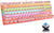 Mechanische Gaming-Tastatur mit 87 Tasten, RGB-Hintergrundbeleuchtung und blauen Schaltern