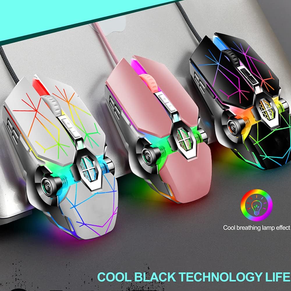 Mechanische Gaming-Tastatur mit 87 Tasten, RGB-Hintergrundbeleuchtung und blauen Schaltern