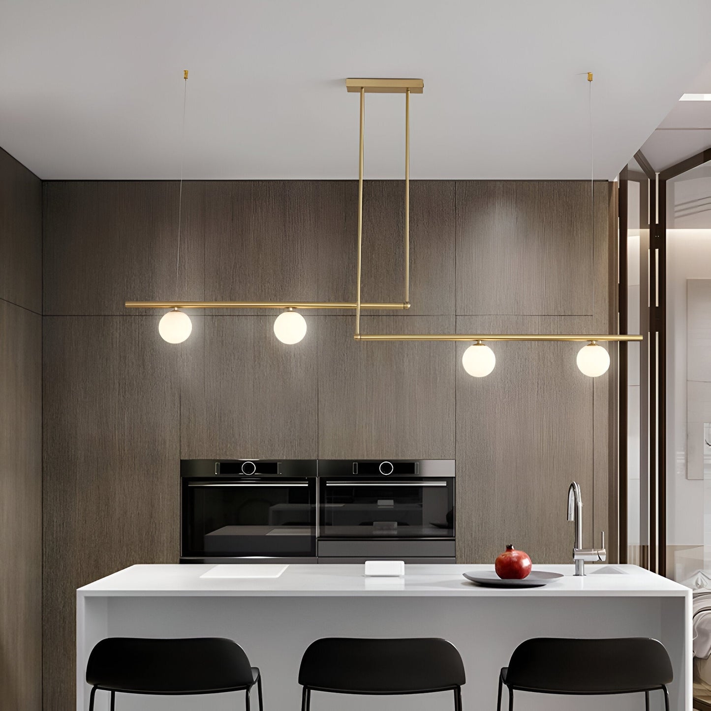 Brehn | Nordic Glass Linear Luxus Pendelleuchte