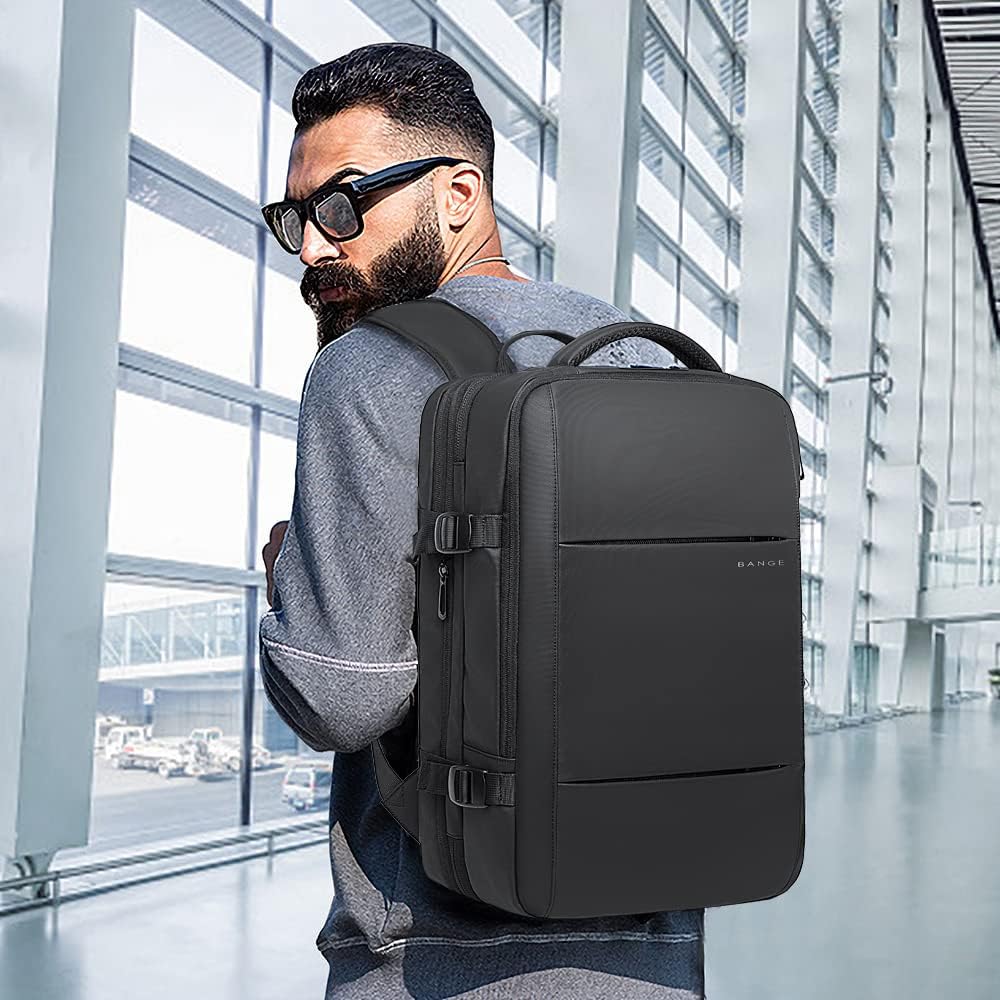 Erweiterbarer 26–45L wasserdichter Reisen-Rucksack mit Laptop-Fach & Duffle-Trage | Brehn