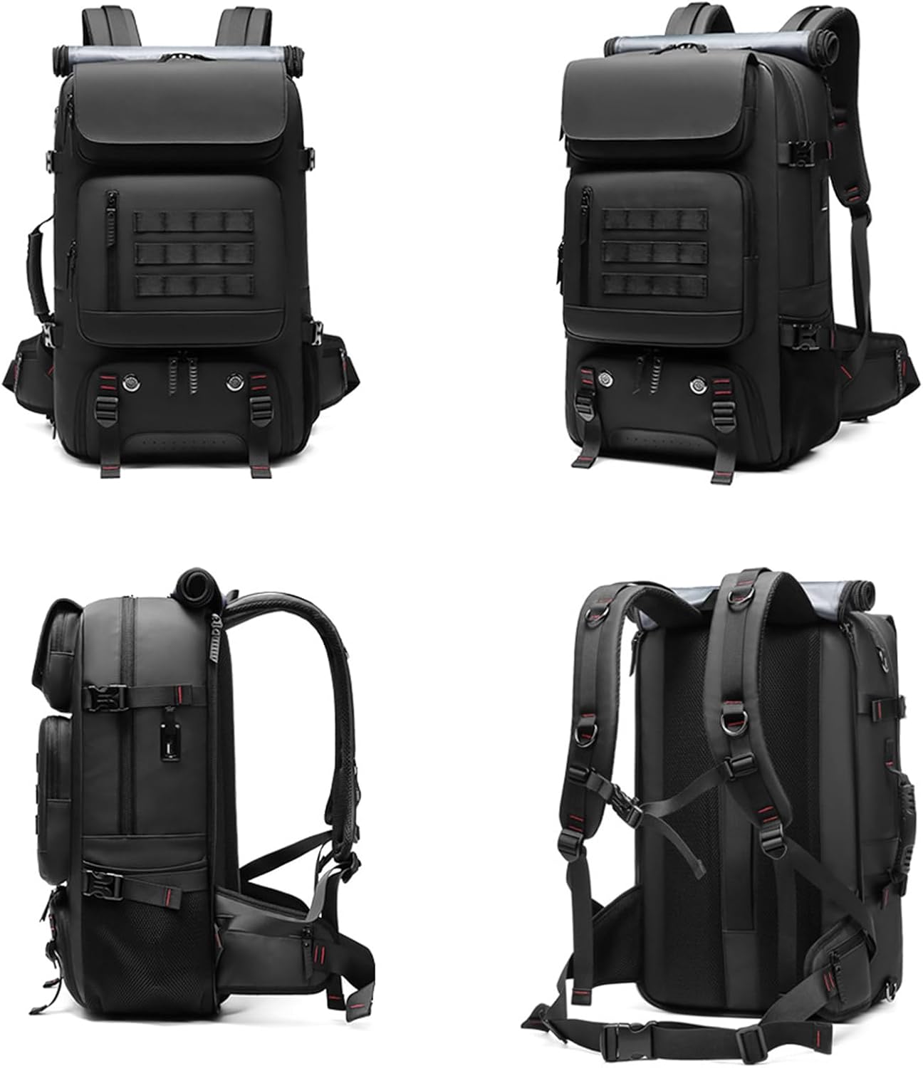 50L wasserdichte Reise-Rucksack mit Schuhfach & USB-Anschluss | Brehn