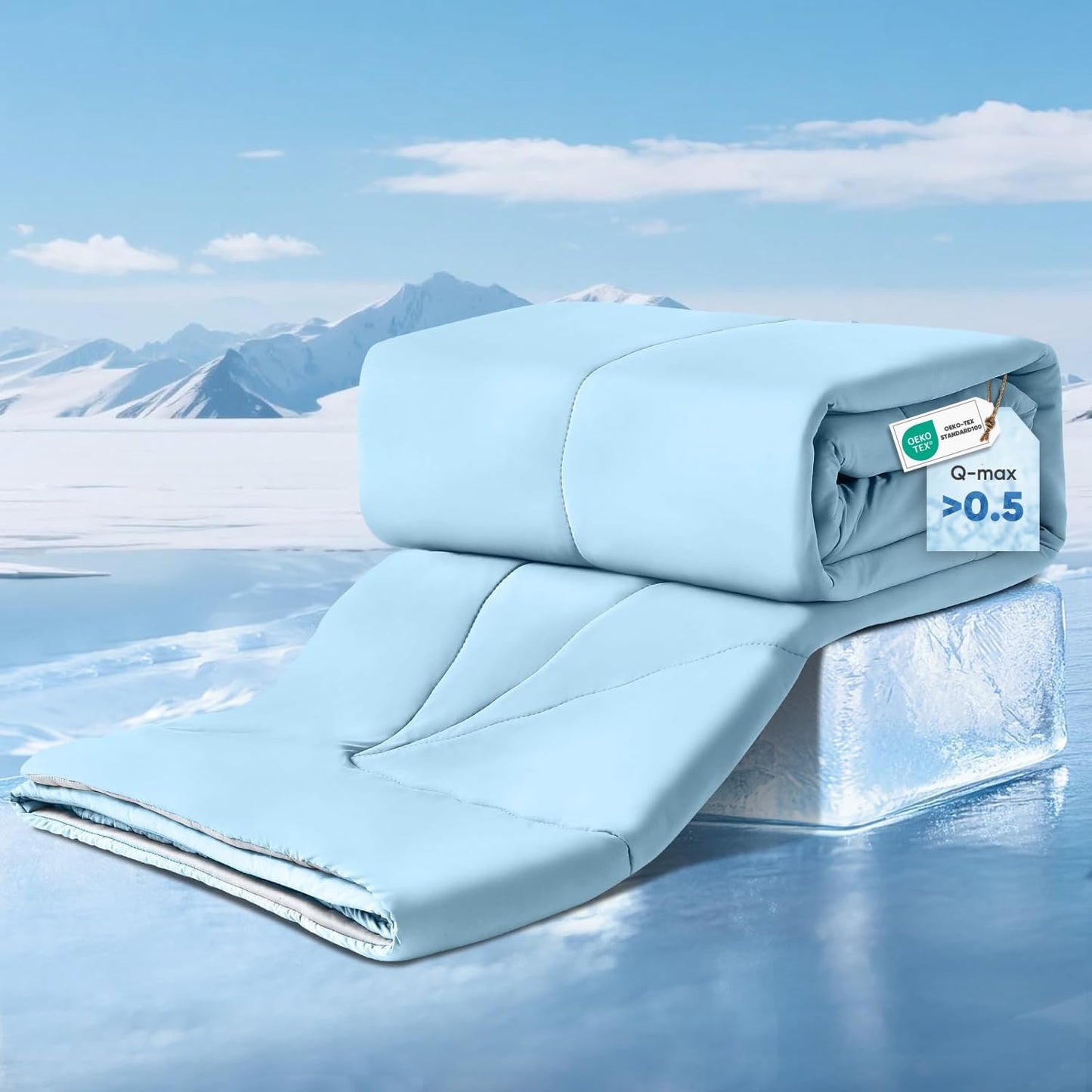 Ultra Soft Cloudy 3D Kühlkomfortdecke Extreme Q Max 0.5-Lake Blue | Brehn