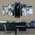 Set mit 5 Death Vader Wandbildern