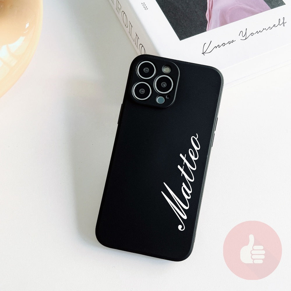 Personalisierte Flüssig-Handyhülle mit Namen für iPhone